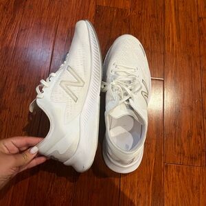 New Balance White Running Sneakers